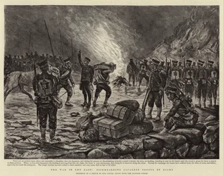 Krigen i øst, avgang av japanske tropper om natten